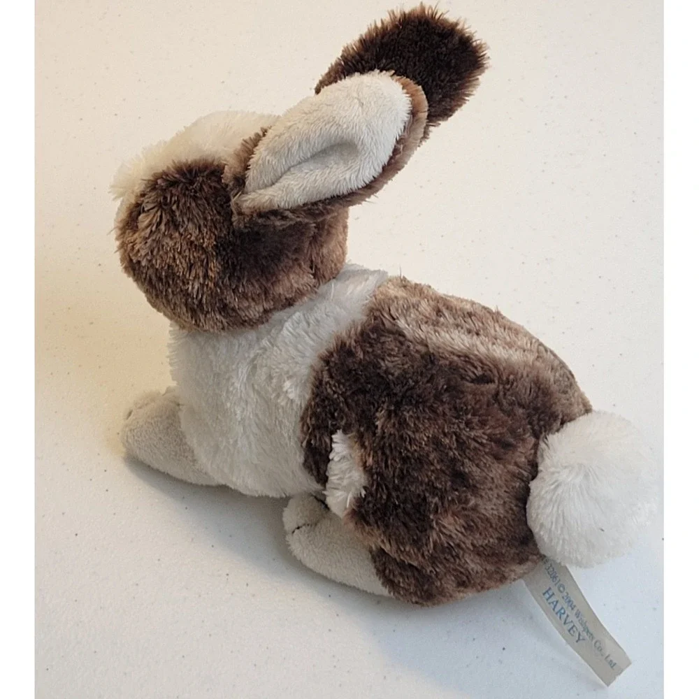 Wishpets Harvey Bunny Rabbit Stuffed Animal Plush Vintage 2004 Brown White 9